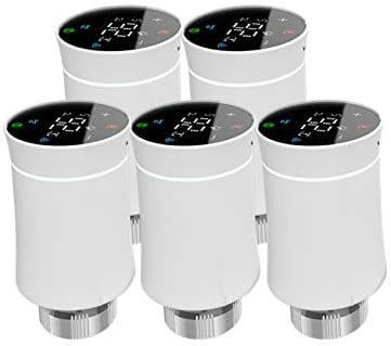 Qiumi Kühlerantriebsventil,Tuya ZigBee3.0,Intelligentes programmierbaresThermostat,Temperaturheizung,TRV,Alexa,Stimmenkontrolle