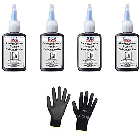 Iloda 4xOriginal Liqui Moly 50g Schraubensicherung mittelfest 3802 Schutzhandschuhe