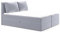 Boxspringbett Egro mit 2 Bettkästen und Zwei große Kissen - Doppelbett mit Bonell-Matratze und Topper, Polsterbett, Bett, Bettgestell Schlafzimmer (Grau (Paros 05), 180 x 200 cm)