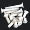 CONPHERON Tornillos de cabeza avellanada cruzado de nailon Tornillos de cabeza plana Tornillos de plástico blanco, M6*35 mm,30 pcs