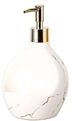 WRLRUILIAN Bandeja de Jabón Cerámica Drenaje Encimera jabonera Plato Lavabo baño de Cocina jabón de Cocina sanitizador de Mano Prensa Sub-embotellado de baños Integrado. Jabonera (Color : B)