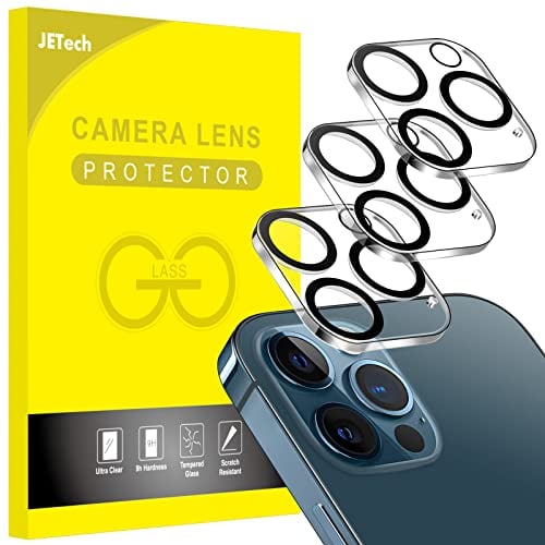 JETech Kameraschutz für iPhone 12 Pro Max 6,7 Zoll, 9H Gehärtetes Glas, Ultra HD Klar Kamera Schutzfolie, Anti-Kratzer, 3 Stück