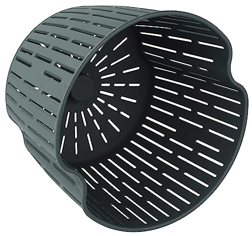 vhbw Cestello compatibile con Vorwerk Bimby TM5, TM6 robot da cucina - cestello di cottura grigio scuro