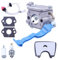 Gubeter Carburatore Tune Up Kit Filtro Carburante, per soffiatore per Foglie per Husqvarna 125B 125Bx 125Bvx, per Zama C1Q-W37