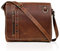 Ruzioon Vintage Umhängetasche aus Leder, Umhängetasche aus Leder mit Fach für Damen und Herren, Laptoptasche aus Leder