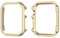 Funda protectora compatible con Apple Watch Ultra 2 de 49 mm, color dorado, aleación de aluminio, cubierta dura completa, ultrafina, brillante, marco protector compatible con Apple Watch de 49 mm