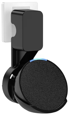 ZUOLACO Wandhalterung Halter für Echo Pop, Outlet Hanger Ständer für Echo Pop, Integriertes Kabelmanagement, Schwarz
