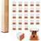 28 Pezzi Feltrini Quadrati per Sedie, Gommini in Silicone con Feltro, Proteggi Gambe per Mobili 13-23mm, Elastiche, Protezione Antigraffio(Piccolo)