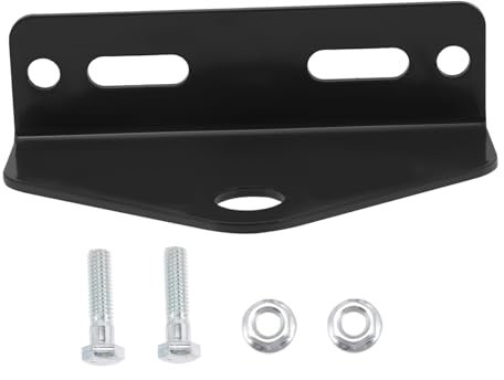 PACKOVE De Tondeuse À Rayon De Braquage Zéro De Remorque Robuste Plaque Pliée À 4 Trous pour Accessoires De Remorque De Tondeuse