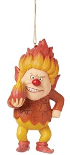 Enesco The Year Without a Santa Claus by Jim Shore Heat Miser Holding Fireball Hanging Ornament, 4.33 Inch, Multicolor