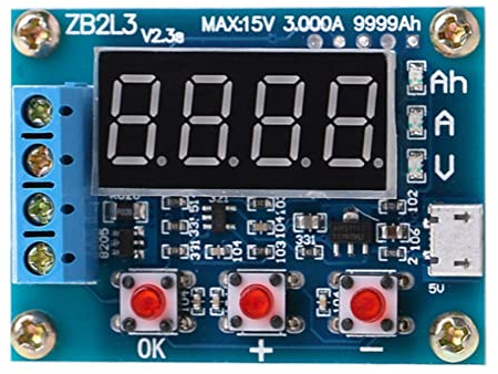 arlote ZB2L3 18650 Batterietester Externer Lastentladungstyp 1,2-12 V Batterie 18650 GleichkapazitäTstester Entladungsmesser