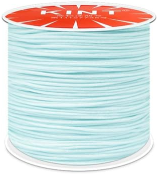 Whakano Filo di nylon, 0,8 mm, corda macramè, corda di nylon, filo per perline, nastro macramè, azzurro