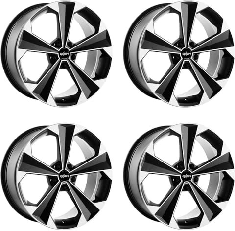 4x Oxigin Felgen Alufelgen 22 OXRS 8,5x19 ET43 5x114,3 Black Matt Polish kompatibel mit Mazda 3 6 CX-3 CX-5 RX-8