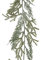 Kaemingk Zypressen & Zedern Girlande künstlich beschneit 1,8m x 20cm Spritzguss - Koniferenmix Wintergirlande zum Dekorieren Basteln - Weihnachtsgirlande Kunstgirlande Dekogirlande Weihnachten - Grün