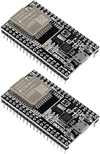 DUBEUYEW ESP32-DevKitC Placa Base para ESP32 Placa de Desarrollo ESP32-WROOM-32U para Arduino(2PCS)