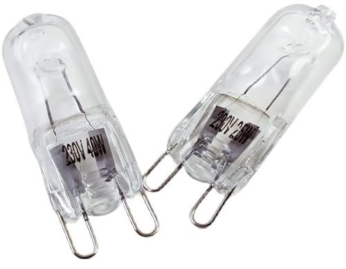 LISOCLU G9 Halogenlampen Kugeln 220V 25W 28W 33W 40W 60W Temperatur Beständige Quarz Lampen Lampe 2 Stück 28W