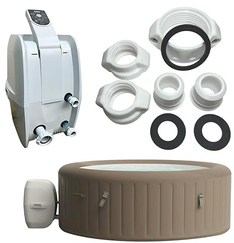 WiseWave Premium Komplettes Reparaturset für Armaturen - Kompatibel mit Bestway, Lay Z Spa, SaluSpa, Coleman Aufblasbaren Tragbaren Whirlpools Spas AirJet und HydroJet Modellen, Reparatur Gegen Lecks