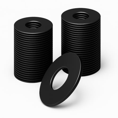YFLeomry Rondelles Inox M12x24mm,30 Pièces Rondelles Plates,Inoxydable Noir Joints Bague D'étanchéité Noir Plate pour L'étanchéité des Vis