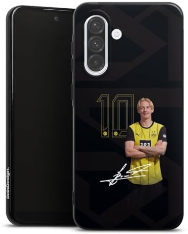 DeinDesign Silikon Hülle kompatibel mit Samsung Galaxy A36 5G Case schwarz Handyhülle Borussia Dortmund BVB Julian Brandt