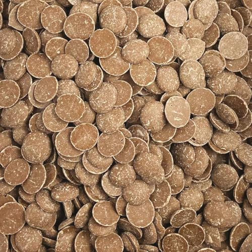 1kg Chocolat de couverture de qualité professionnelle chocolat Lait - petites pistoles - pour préparation maison, patisserie, pour vos fontaines chocolat