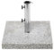 Base Cuadrada para sombrilla para Exterior de Granito y Acero Inoxidable Moderno 45 x 45 cm 30 kg Gris Cerzeto