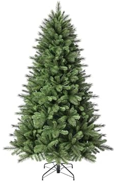 HAF Künstlicher Weihnachtsbaum Königskiefer 210 cm – täuschend echter PVC Tannenbaum Ø111 cm, dichter Wuchs & realistische Nadeln, nadelfrei mit robustem Metallständer