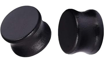 BWDHJLEY Ohr Tunnel Holz, Ohr Piercing Set Schwarzes Holz Ohrringe Dehnung Set Schmuck 2 Stück