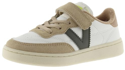 victoria Sneaker Oslo 1256108 | Lederoptik & Farbige Einsätzen & Elastische Schnürsenkel für Jungen