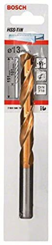 Bosch 2 608 596 781 - Brocas para metal HSS-TiN, DIN 338 (13 x 101 x 151 mm)