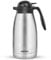 Milton Insulated Jug Coffee Carafe 68 oz Thermosteel Water Coffee,Tea Flask- Double Wall Vacuum Insulated, 304 Stainless Steel Hot Beverage Dispenser-Thermal Carafe AirPot Silver (2000 ml)