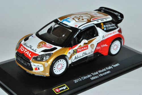 Bburago Citroen DS3 World Rally Team 2013 Mikko Hirvonen 2013 WRC 1/32 Modell Auto mit individiuellem Wunschkennzeichen