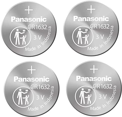 4pcs Panasonic CR1632 CR 1632 3v Coin Lithium Battery, REMOTE KEYLESS ENTRY TRANSMITTER FOB Battery by Panasonic