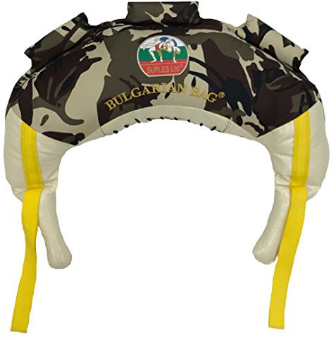 Bulgarian Bag Tasche, Tarnmuster, Suples (Das Original) + Trainings-DVD (Fitness, Crossfit, Wrestling, Judo, Grappling, Functional Training, MMA, Sandbag, Powerbag, Cardio, Strength) (XS, 11 lb.)