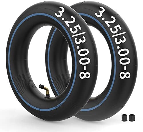 3.25/3.00-8 Inner Tube with TR-87 Angled Stem for 8 Inch Wheelbarrow Scooters Mini Chopper Tire Go Kart ATV Pack of 2