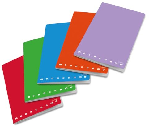 Pigna, Maxi Monochrom, Großformat, 140 Seiten, innen 1R, liniert, 5er Pack