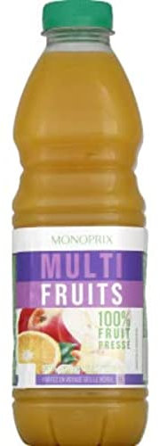 Monoprix 100% pur jus multifruits - La bouteille de 1 l