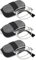 VEVESMUNDO Herren Lesebrille Faltbare Klappbare Zusammenklappbar Metall Faltbrille Klappbrille (+2.5, 3 Stück Silber)