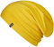 Enter the Complex® Leichte Beanie Mütze, Herren und Damen, Übergangsmütze, Sommer Beanie, Dünne Kopfbedeckung, Baumwolle (Jersey), S/M, Gelb