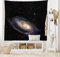 ABAKUHAUS Galaxis Wandteppich, Spiral Raum-Universum aus Weiches Mikrofaser Stoff Waschbar ohne Verblassen Digitaldruck, 150 x 110 cm, Schwarz