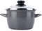 Magefesa K2 Gransasso - Olla 30cm con tapa de vidrio. Exterior gris moteado. Antiadherente bicapa reforzado efecto piedra, apta para todo tipo de cocinas, especial inducción. 50% de ahorro energético.