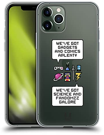 Head Case Designs Gadgets Y Fandom Nerdy Pixel Art Carcasa de Gel de Silicona Compatible con Apple iPhone 11 Pro