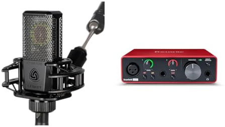 Lewitt LCT-440-PURE Großmembran-Kondensatormikrofon & Focusrite Scarlett Solo 3rd Gen Audio Interface