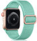 Oielai Solo Loop Armband kompatibel mit Apple Watch, 42 mm, 44 mm, 45 mm, 49 mm, Ersatzarmband, Sport, Nylon, verstellbar für iWatch SE Series 8/7/6/5/4/3/2/1, 42mm/44mm/45mm, Grün/Türkis