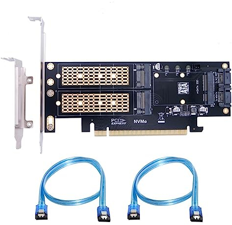 chenyang M.2 SSD NGFF to SATA & NVME to PCI-E X16 & MSATA to SATA 3 in 1 PCI Express Expansion Card Adapter