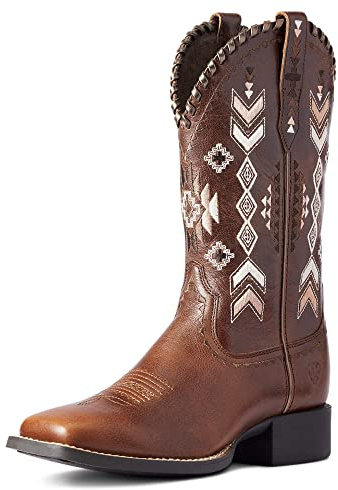 ARIAT Round Up Skyler Western Boot, Stivali Donna, Marrone Canyon, 41 EU