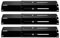 Universal BBQ Heat Shield, Adjustable Heat Plates Flavorizer Bar, Porcelain Steel Gasgrill Burner Cover Outdoor Barbecue Replacement Parts for Most Grills, Length Extends from 29.8cm to 53.3cm 3 Pack