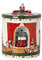 Villeroy & Boch und Boch - Christmas Toys, Paket rund, Santa bringt Geschenke, 17 x 17 x 22cm, Porzellan, Mehrfarbig, 14-8327-6692, Martini Olive/Martini Olive Terra Camo, 17x17x22cm