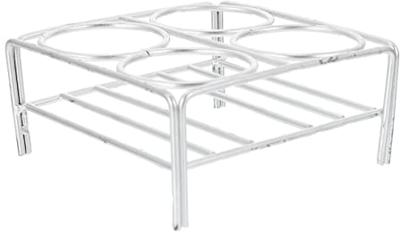 UKCOCO Metallklammern Labor- Tiegel Steht Tiegel- Speicher- Regal- Tiegel- Halter Der Wissenschaftliches Labor- Zubeh?r Unterstützt (4 L?Cher) Metallbügel