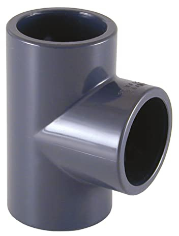 PVC T-Stück 90 Grad D 50 mm, PN16, EN1452, ohne Weichmacherzusatz