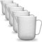 5pcs - RE-GEN 500ml Clear Plastic Graduated Container Beaker Measuring Jugs – Ideal for Home, Kitchen, DIY, Laboratory, DIY, Arts & Crafts